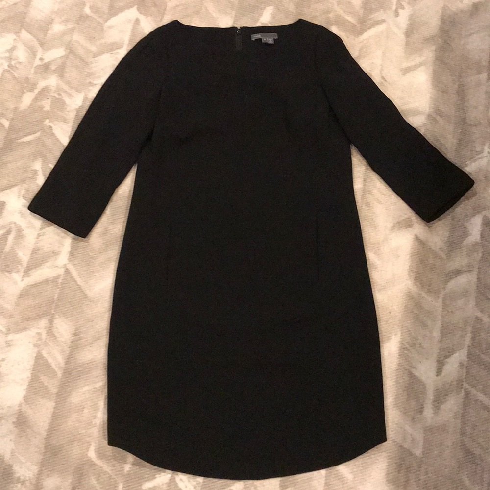 Black Vince 3/4 sleeve dress with pockets